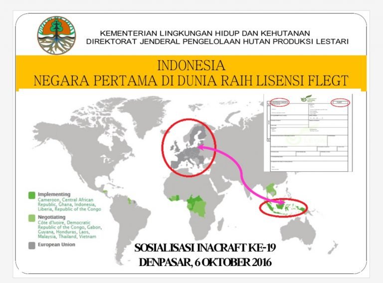 SOSIALISASI  FLEGT: Forest Law Enforcement Governance and Trade- (FLEGT-VPA)
